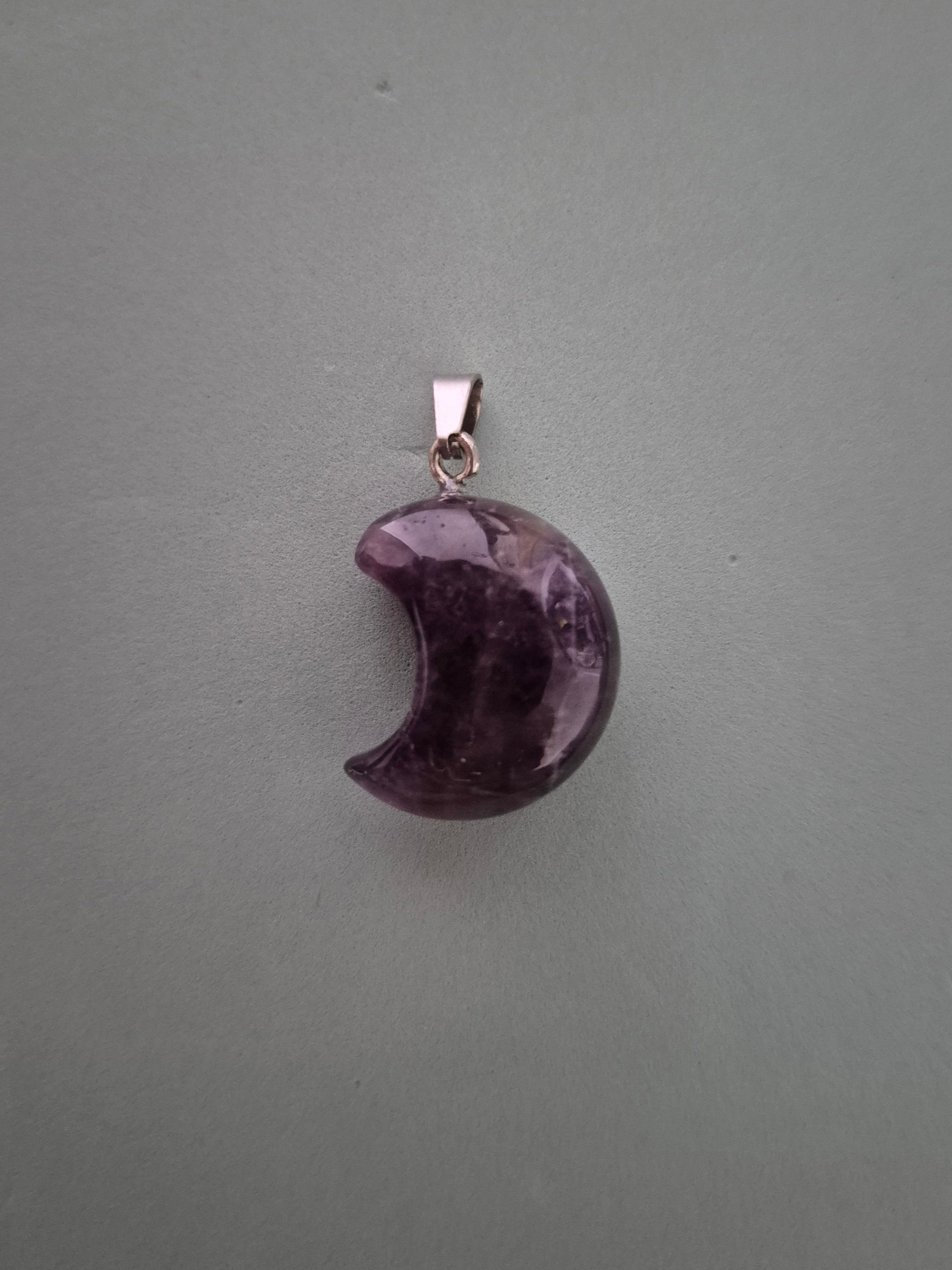 Amethyst crescent moon