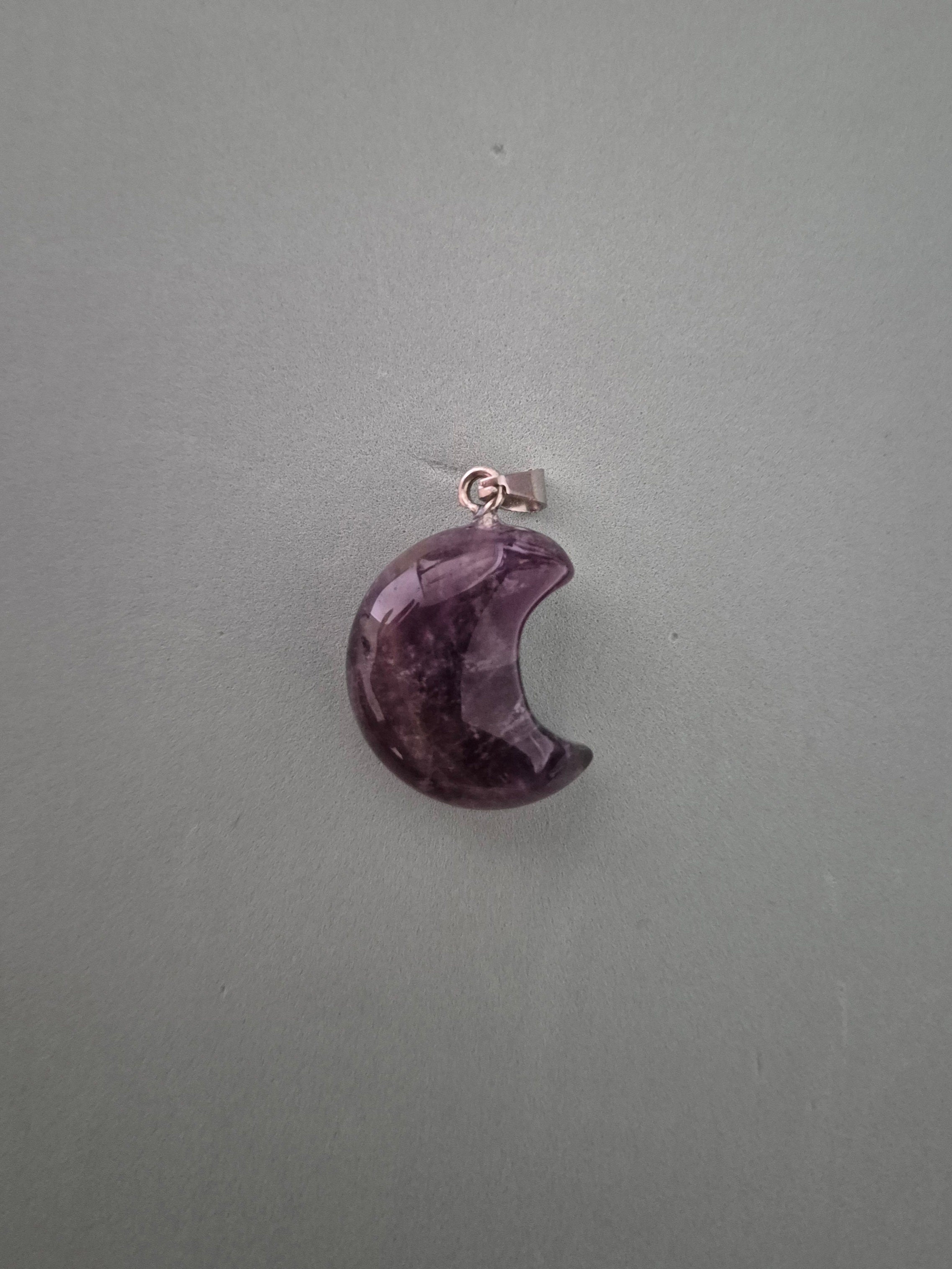 Amethyst crescent moon